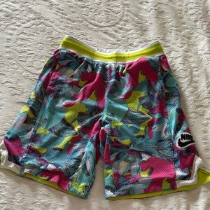 Gently Loved Unisex Nike Multicolor Mesh Shorts
